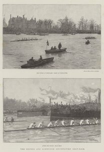A corrida de barcos das universidades de Oxford e Cambridge